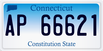 CT license plate AP66621