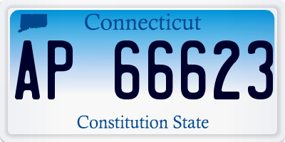 CT license plate AP66623
