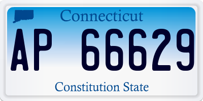 CT license plate AP66629