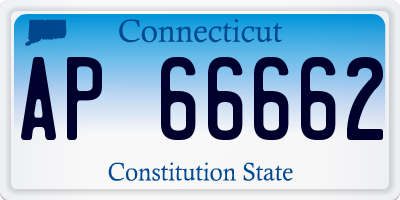 CT license plate AP66662