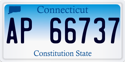 CT license plate AP66737
