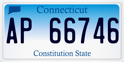 CT license plate AP66746
