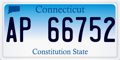CT license plate AP66752