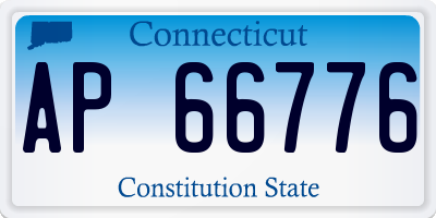 CT license plate AP66776