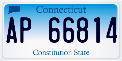 CT license plate AP66814