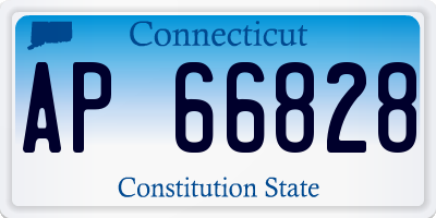 CT license plate AP66828