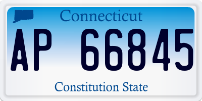 CT license plate AP66845