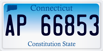 CT license plate AP66853
