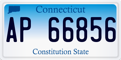 CT license plate AP66856