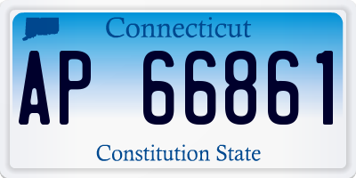 CT license plate AP66861