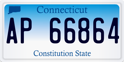 CT license plate AP66864