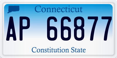 CT license plate AP66877