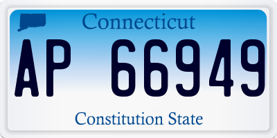 CT license plate AP66949