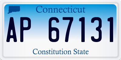 CT license plate AP67131