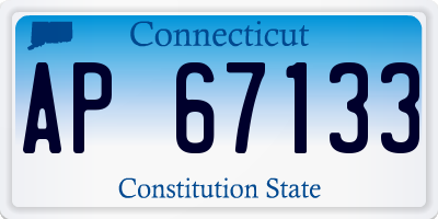 CT license plate AP67133