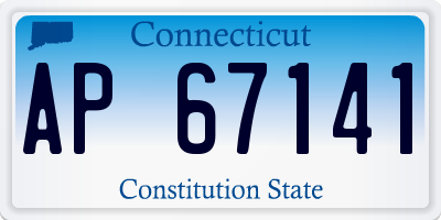 CT license plate AP67141