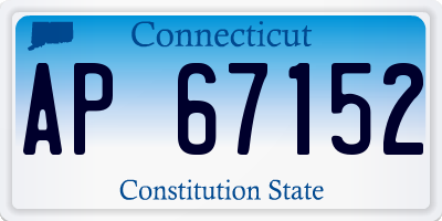 CT license plate AP67152