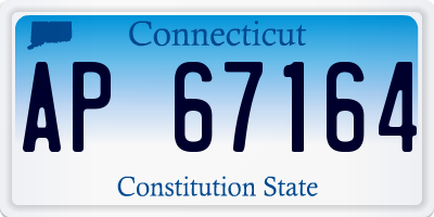CT license plate AP67164