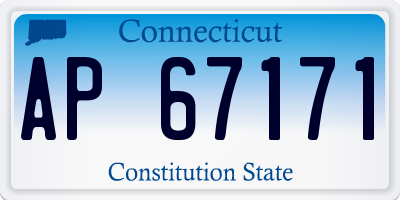 CT license plate AP67171