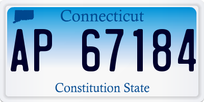 CT license plate AP67184