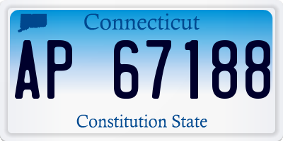 CT license plate AP67188