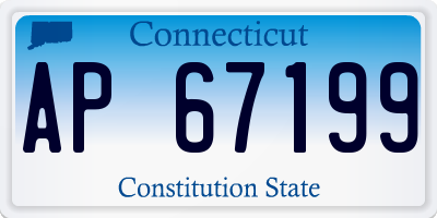CT license plate AP67199
