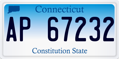 CT license plate AP67232
