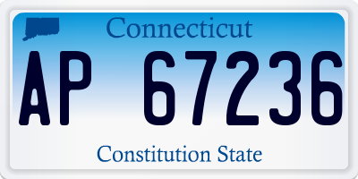 CT license plate AP67236