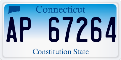 CT license plate AP67264