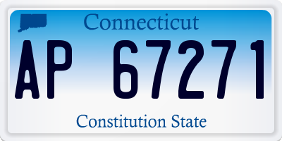 CT license plate AP67271
