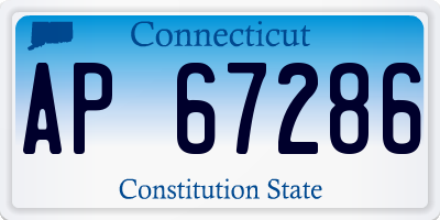 CT license plate AP67286