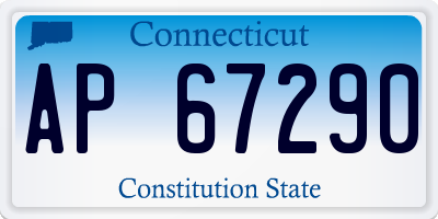 CT license plate AP67290