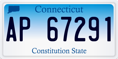 CT license plate AP67291