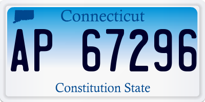 CT license plate AP67296