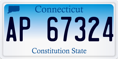 CT license plate AP67324