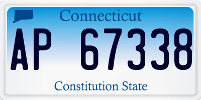 CT license plate AP67338