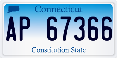 CT license plate AP67366