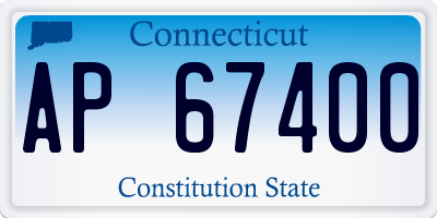 CT license plate AP67400