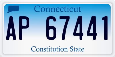 CT license plate AP67441