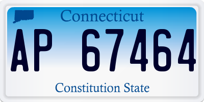 CT license plate AP67464