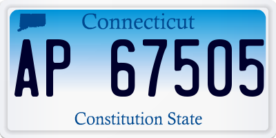 CT license plate AP67505
