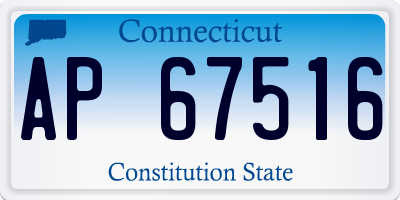 CT license plate AP67516