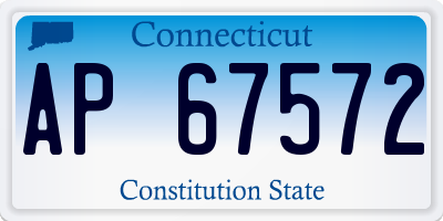 CT license plate AP67572