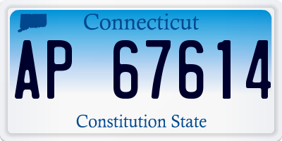CT license plate AP67614