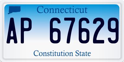 CT license plate AP67629