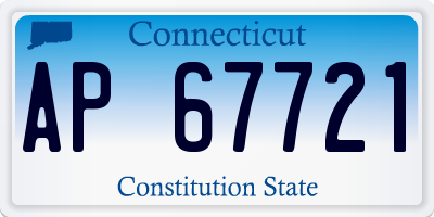 CT license plate AP67721