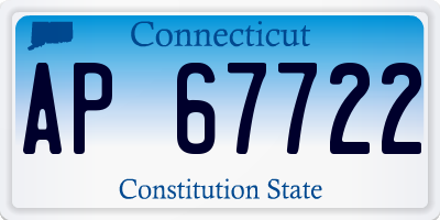 CT license plate AP67722