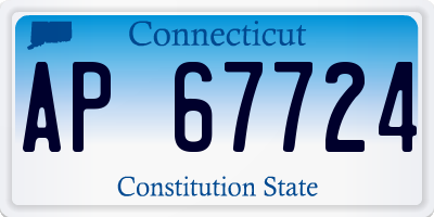 CT license plate AP67724