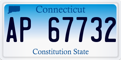 CT license plate AP67732