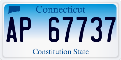 CT license plate AP67737